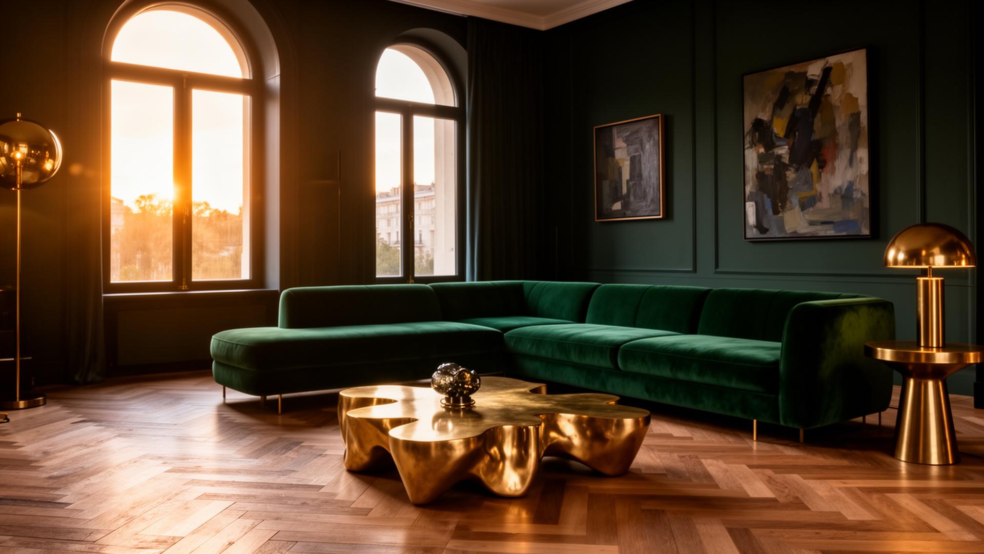 Cream linen sofa in a sunlit living room
